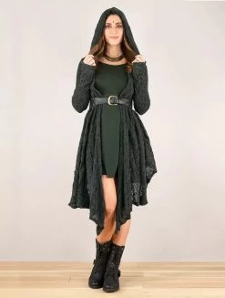 Gilet Châle En Crochet à Capuche Et Manches Longues "Danaeriz", Gris Bleuté 10 Gilet Châle En Crochet à Capuche Et Manches Longues "Danaeriz", Gris Bleuté -Magasin De Vêtements Pour Femmes gilet chale en crochet a capuche et manches longues danaeriz gris bleute p image 344813 grande