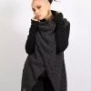 Gilet Crochet "Namkha Tisya", Noir