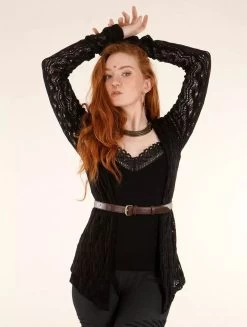 Gilet En Crochet "Idrïss", Noir