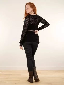 Gilet En Crochet "Idrïss", Noir 9 Gilet En Crochet "Idrïss", Noir -Magasin De Vêtements Pour Femmes gilet en crochet idriss noir p image 340382 grande