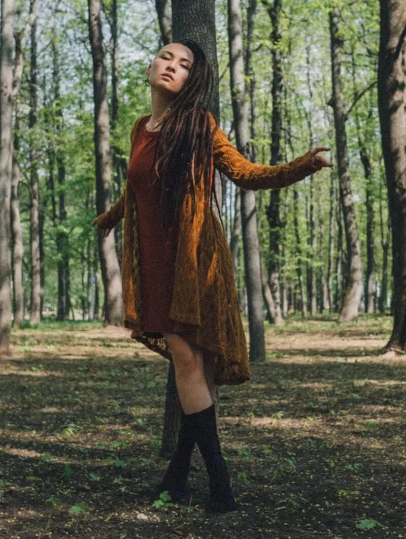 Gilet En Crochet "Kalyäa", Rouille 2 Gilet En Crochet "Kalyäa", Rouille – Image 2