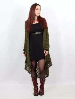 Gilet En Crochet "Kalyäa", Vert Kaki -Magasin De Vêtements Pour Femmes gilet en crochet kalyaa vert kaki p image 333231 grande