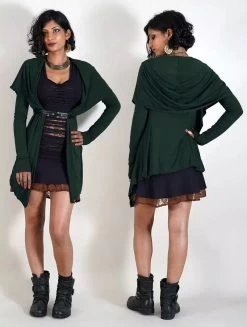 Gilet à Capuche "Lakyäa Rmx", Vert Forêt