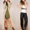 Gilet Long En Crochet "Boheme", Beige