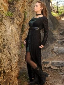 Gilet Long En Crochet "Boheme", Noir 12 Gilet Long En Crochet "Boheme", Noir -Magasin De Vêtements Pour Femmes gilet long en crochet boheme noir p image 327077 grande