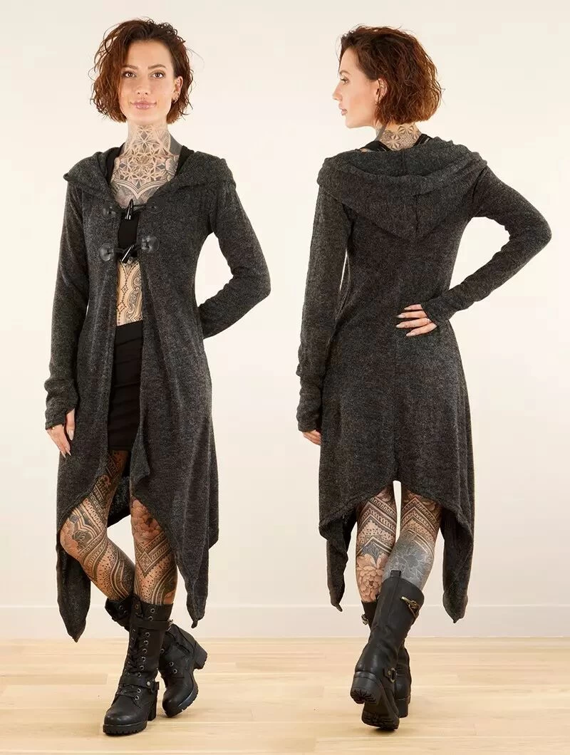 Gilet "Makshi", Gris Foncé 2 Gilet "Makshi", Gris Foncé – Image 2