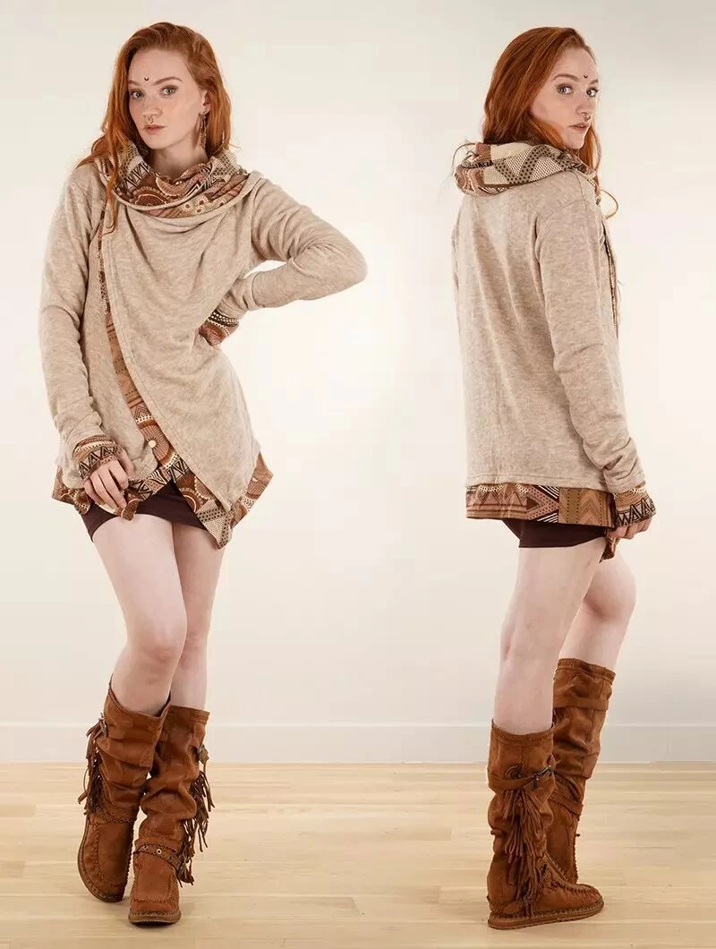 Gilet "Namkha Lengaï", Beige 3 Gilet "Namkha Lengaï", Beige – Image 3