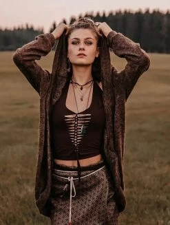 Gilet "Shandili Fin", Chocolat -Magasin De Vêtements Pour Femmes gilet shandili fin chocolat p image 322736 grande