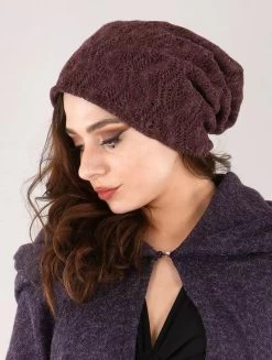 Gros Bonnet Dread En Crochet "Sükk", Bordeaux