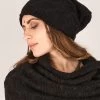 Gros Bonnet Dread En Crochet "Sükk", Noir
