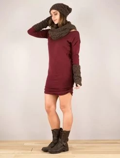 Gros Bonnet Froncé En Crochet "Aslan", Marron 7 Gros Bonnet Froncé En Crochet "Aslan", Marron -Magasin De Vêtements Pour Femmes gros bonnet fronce en crochet aslan marron p image 335915 grande