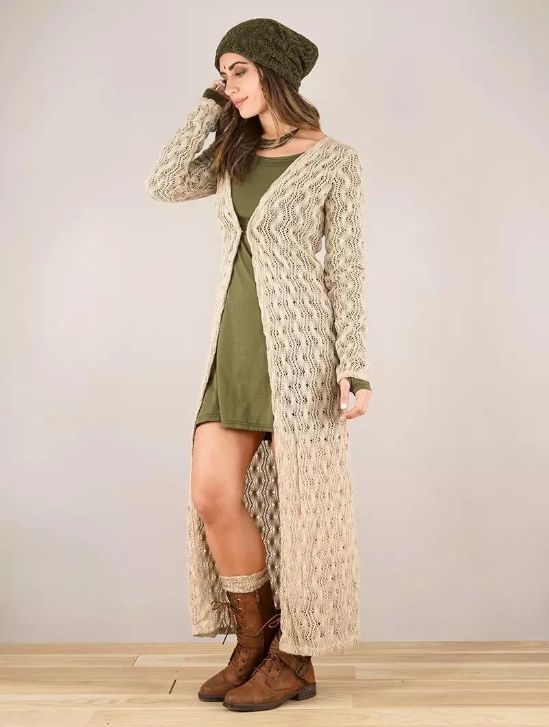 Gros Bonnet Froncé En Crochet "Aslan", Vert Kaki 3 Gros Bonnet Froncé En Crochet "Aslan", Vert Kaki – Image 3