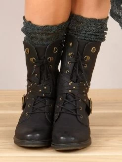 Guêtres Crochet "Naïlo", Bleu Pétrole 6 Guêtres Crochet "Naïlo", Bleu Pétrole -Magasin De Vêtements Pour Femmes guetres crochet nailo bleu petrole p image 335969 grande