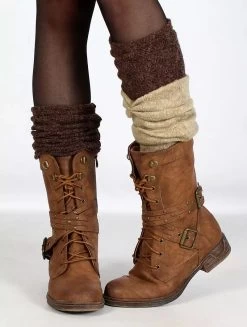 Magasin De Vêtements Pour Femmes 25 Guêtres Crochet "Naïlo", Marron