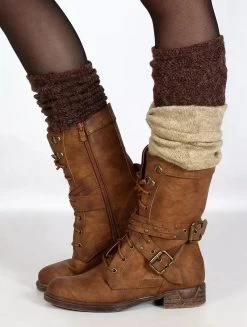 Guêtres Crochet "Naïlo", Marron 6 Guêtres Crochet "Naïlo", Marron -Magasin De Vêtements Pour Femmes guetres crochet nailo marron p image 333129 grande