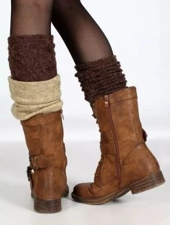 Guêtres Crochet "Naïlo", Marron 7 Guêtres Crochet "Naïlo", Marron -Magasin De Vêtements Pour Femmes guetres crochet nailo marron p image 333130 grande