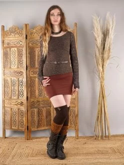 Jupe Courte "Azzyö", Terre De Sienne -Magasin De Vêtements Pour Femmes jupe azzyo terre de sienne p image 326768 grande