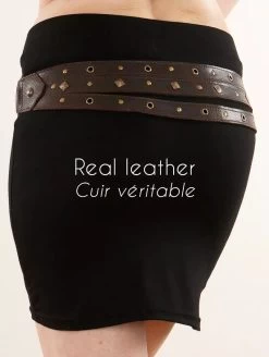 Large Ceinture "Hyppolita", Marron -Magasin De Vêtements Pour Femmes large ceinture hyppolita marron p image 341893 grande