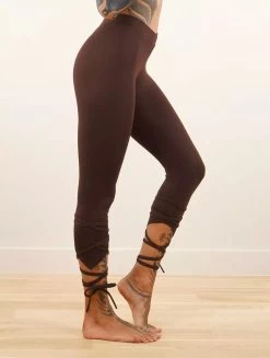 Legging Court Pointu "Lï-Jade", Marron