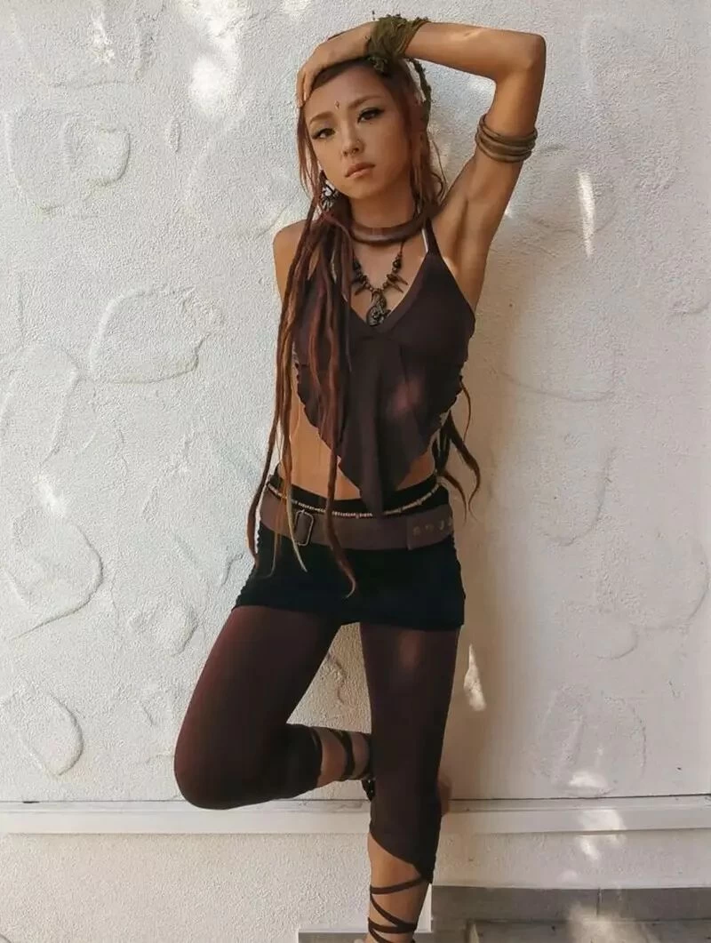 Legging Court Pointu "Lï-Jade", Marron 3 Legging Court Pointu "Lï-Jade", Marron – Image 3