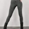 Legging Long En Patchwork "Nyepi", Gris Délavé