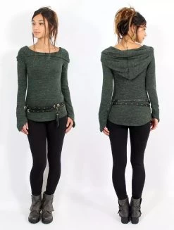 Legging Long En Patchwork "Nyepi", Noir -Magasin De Vêtements Pour Femmes legging long en patchwork nyepi noir p image 345498 grande