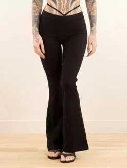 Legging Long évasé "Neya", Noir