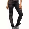 Legging Long Imprimé "Crystal High", Noir