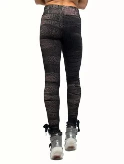 Legging Long Imprimé "Crystal High", Noir -Magasin De Vêtements Pour Femmes legging long imprime crystal high noir p image 343561 grande