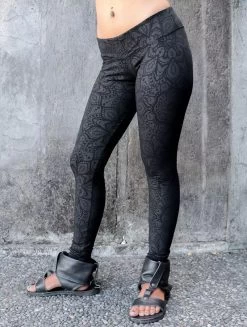 Legging Long Imprimé "Hatha Cosmic", Noir -Magasin De Vêtements Pour Femmes legging long imprime hatha cosmic noir p image 339985 grande