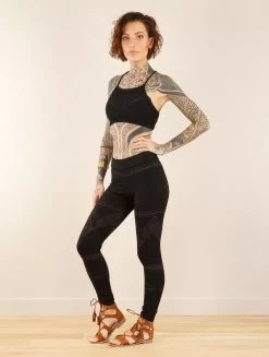 Legging Long Imprimé "Rinji Thiziri", Noir 6 Legging Long Imprimé "Rinji Thiziri", Noir -Magasin De Vêtements Pour Femmes legging long imprime rinji thiziri noir p image 347779 grande