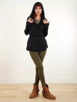 Legging Long Imprimé "Rinji Zohraa", Vert Kaki -Magasin De Vêtements Pour Femmes legging long imprime rinji zohraa vert kaki p image 338174 grande