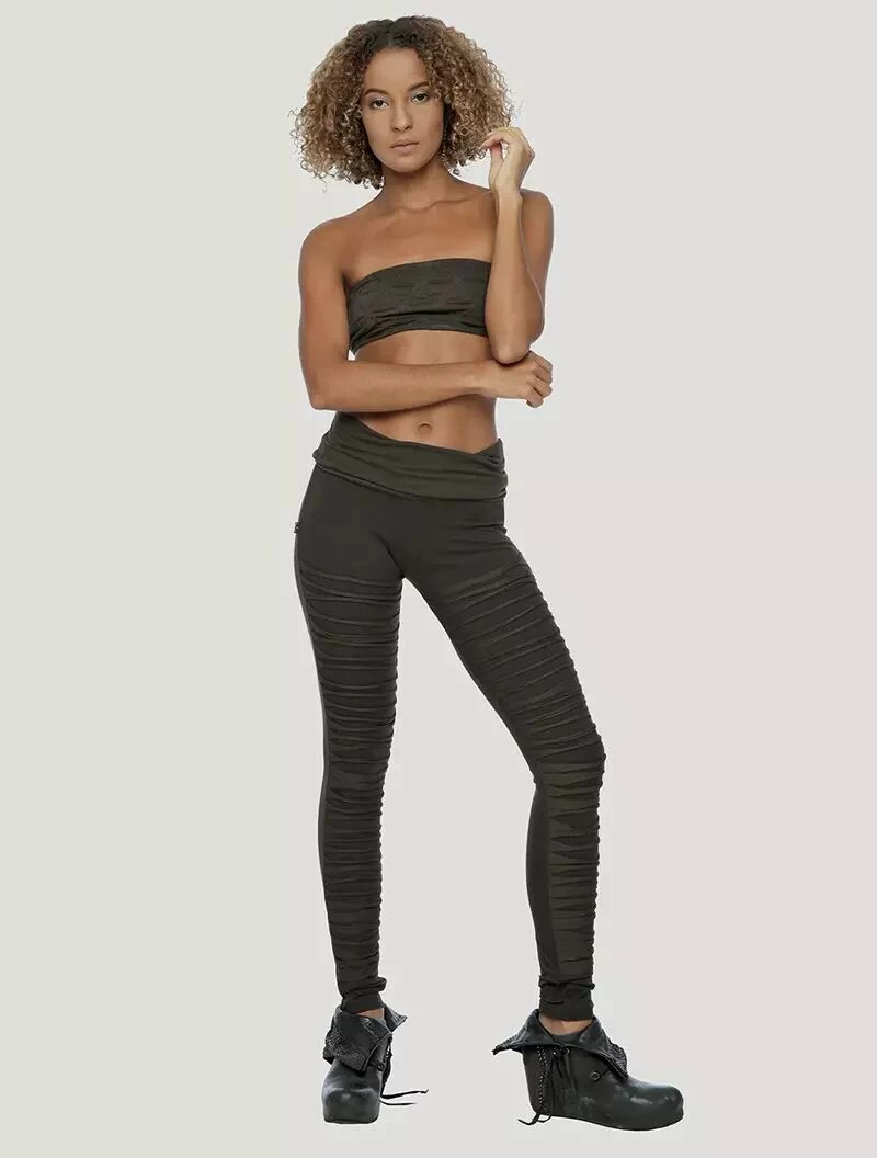 Legging Long "Jiko", Vert Kaki 3 Legging Long "Jiko", Vert Kaki – Image 3