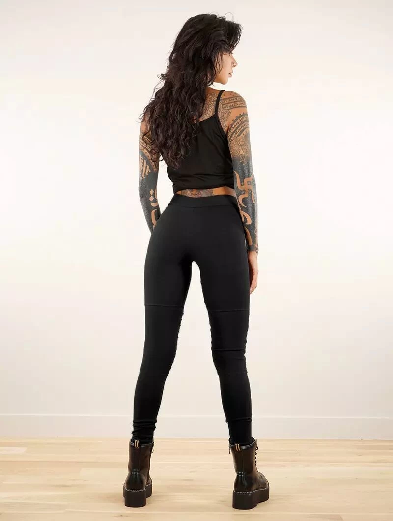 Legging Long "Lilith", Noir 4 Legging Long "Lilith", Noir – Image 4