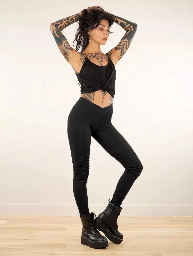 Legging Long "Lilith", Noir 6 Legging Long "Lilith", Noir – Image 6