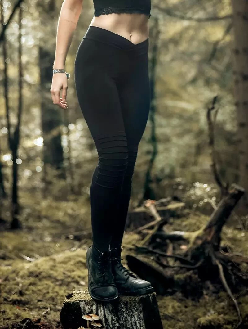 Legging Long "Lilith", Noir 2 Legging Long "Lilith", Noir – Image 2