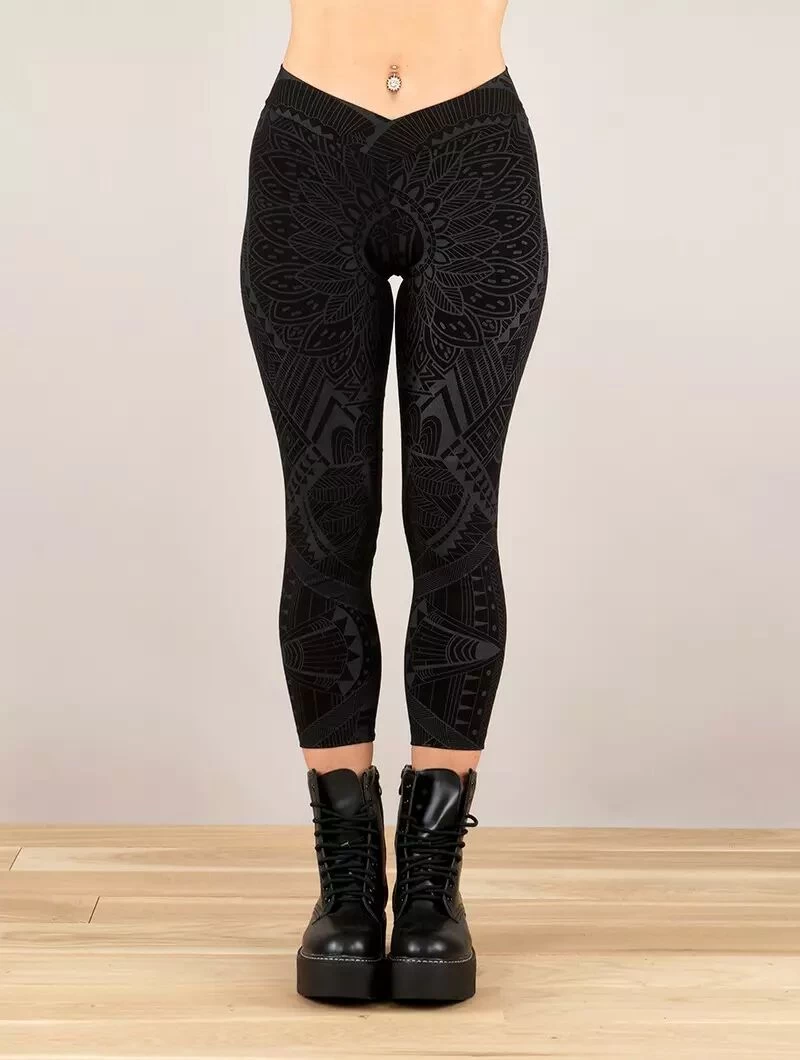 Legging ¾ Imprimé "Rinji Africa", Noir 7 Legging ¾ Imprimé "Rinji Africa", Noir – Image 7