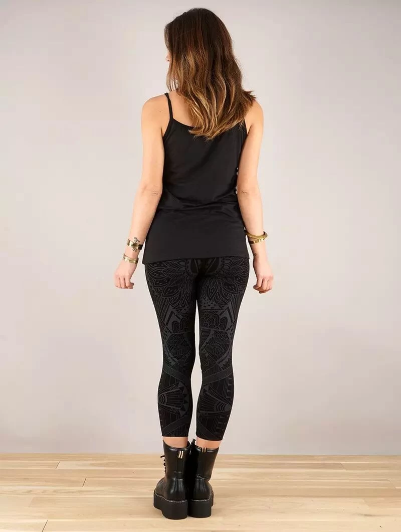 Legging ¾ Imprimé "Rinji Africa", Noir 5 Legging ¾ Imprimé "Rinji Africa", Noir – Image 5