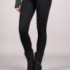 Legging Long Imprimé "Hatha Longma", Noir