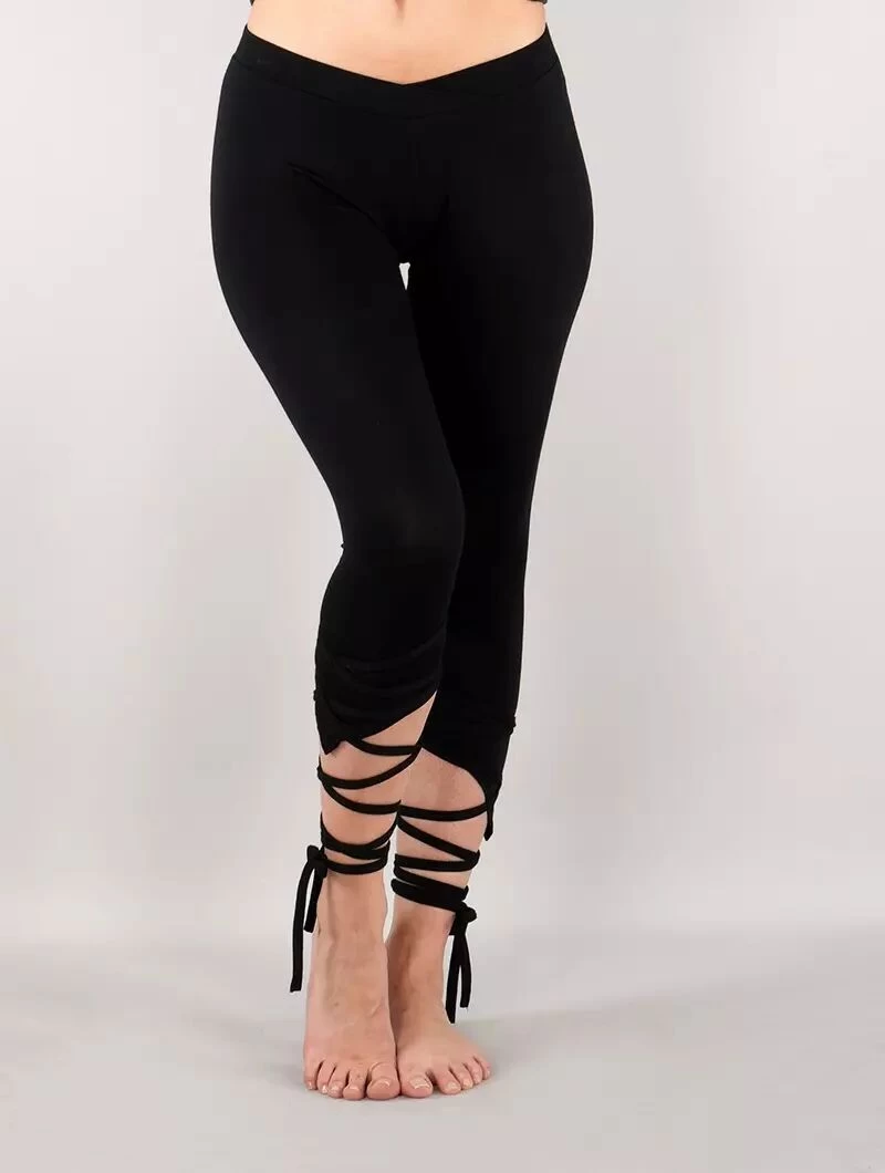 Legging Court Pointu "Lï-Jade", Noir 1 Legging Court Pointu "Lï-Jade", Noir