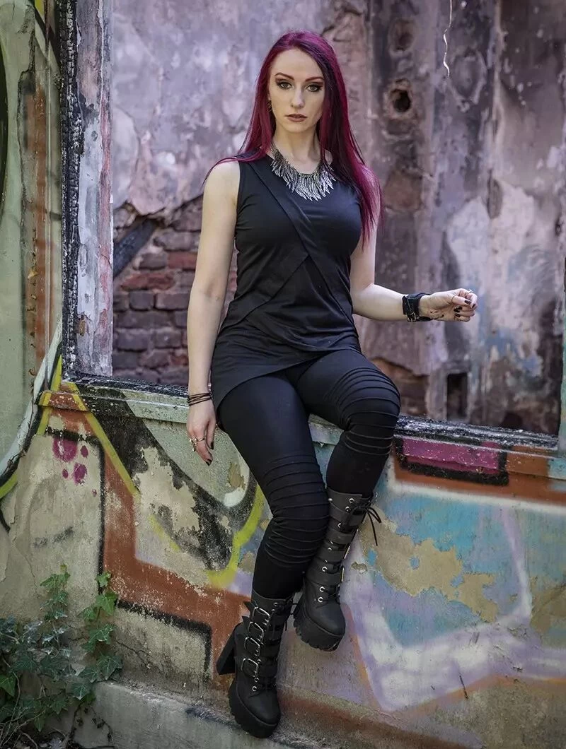 Legging Long "Lilith", Noir 7 Legging Long "Lilith", Noir – Image 7