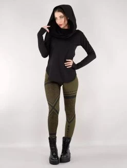 Legging Long Imprimé "Rinji Floral Circuit", Vert Kaki -Magasin De Vêtements Pour Femmes leggings longs rinji floral circuit vert kaki p image 328043 grande