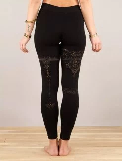 Legging Long Imprimé "Rinji Zohraa", Noir -Magasin De Vêtements Pour Femmes leggings longs rinji zohraa noir p image 335406 grande
