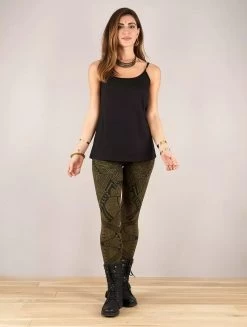 Legging ¾ Imprimé "Rinji Africa", Vert Kaki -Magasin De Vêtements Pour Femmes leggings rinji africa vert kaki p image 335442 grande