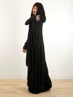 Longue Cape à Capuche "Danäa", Noir 13 Longue Cape à Capuche "Danäa", Noir -Magasin De Vêtements Pour Femmes longue cape a capuche danaa noir p image 338507 grande