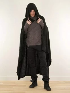 Longue Cape à Capuche "Danäa", Noir 12 Longue Cape à Capuche "Danäa", Noir -Magasin De Vêtements Pour Femmes longue cape a capuche danaa noir p image 338828 grande