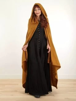 Longue Cape à Capuche "Danäa", Rouille -Magasin De Vêtements Pour Femmes longue cape a capuche danaa rouille p image 338573 grande
