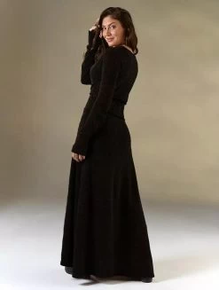 Maxi Gilet Avec Détail Crochet "Boho", Noir -Magasin De Vêtements Pour Femmes maxi gilet avec detail crochet boho noir p image 337644 grande