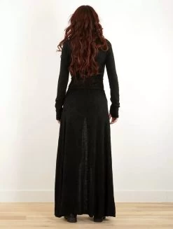 Maxi Gilet Avec Détail Crochet "Boho", Noir -Magasin De Vêtements Pour Femmes maxi gilet avec detail crochet boho noir p image 338583 grande