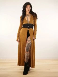 Maxi Gilet Avec Détail Crochet "Boho", Rouille 11 Maxi Gilet Avec Détail Crochet "Boho", Rouille -Magasin De Vêtements Pour Femmes maxi gilet avec detail crochet boho rouille p image 342322 grande